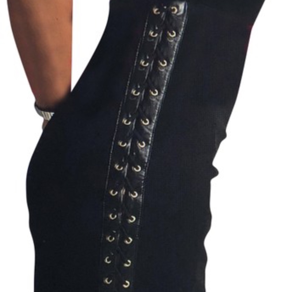 Caribbean Queen Black Pencil Skirt